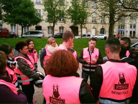 Briefing des bénévoles