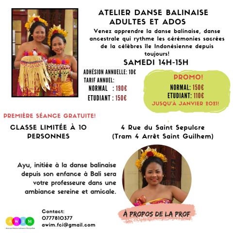 Atelier Danse Balinaise