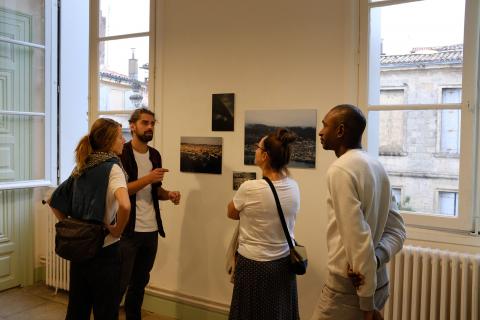 Exposition d'un jeune photographe de la ville jumelée Heidelberg. 