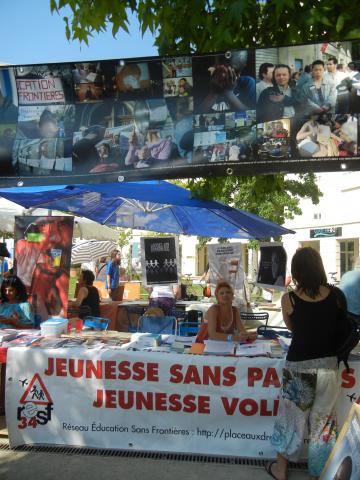 Notre stand à la Foire aux associations de 2019