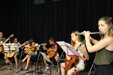 L'ensemble de guitares en concert