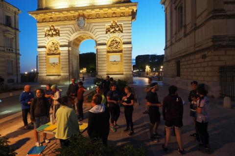 Course nocturne urbaine-Montpellier