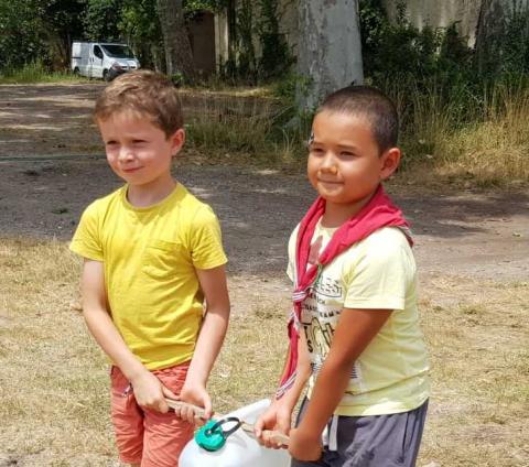 Les colibris (6-8 ans) motivés en camp d'été