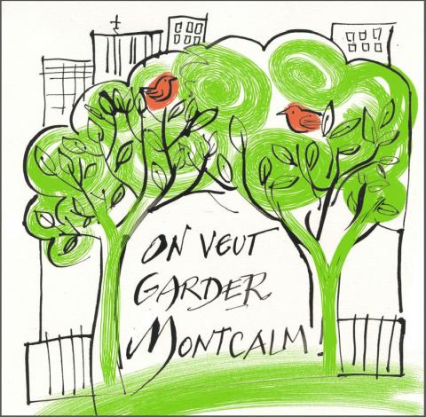 Dessin pour soutenir le parc Montcalm