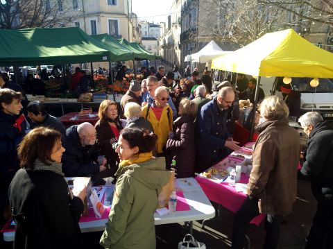 Un marché très vivant en début d'année 