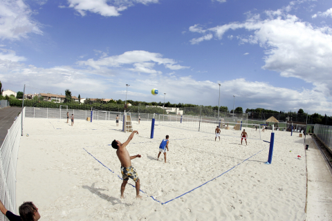 terrain de beach extérieurs