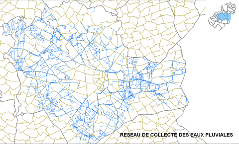 Réseau de collecte des eaux pluviales de la ville de Montpelier