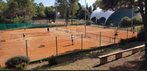 cours de tennis/padel sur la Valsière, Grabels