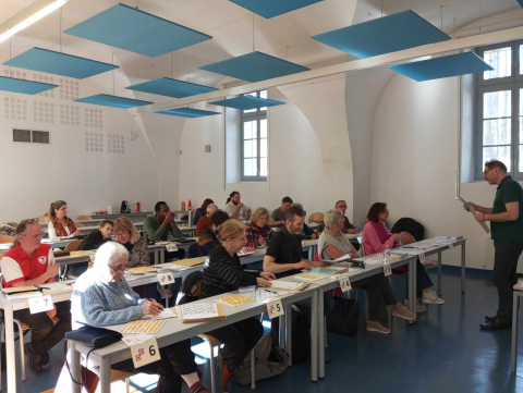 Journée Scrabble et francophonie organisée à l'université Paul-Valéry le 16 mars 2024