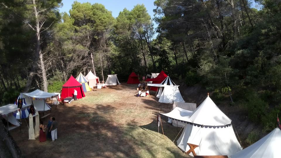 Le campement vue du ciel