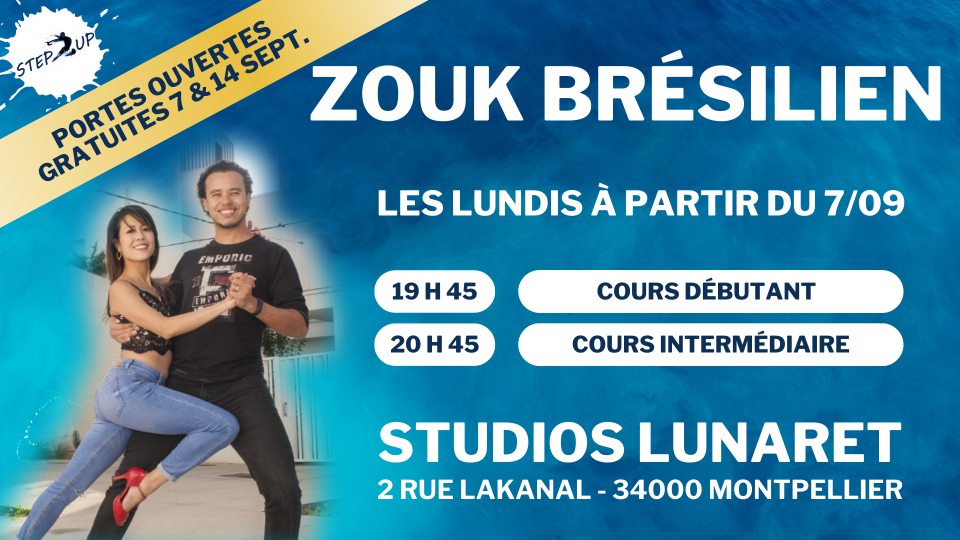 portes ouvertes Zouk Brésilien les lundis soirs