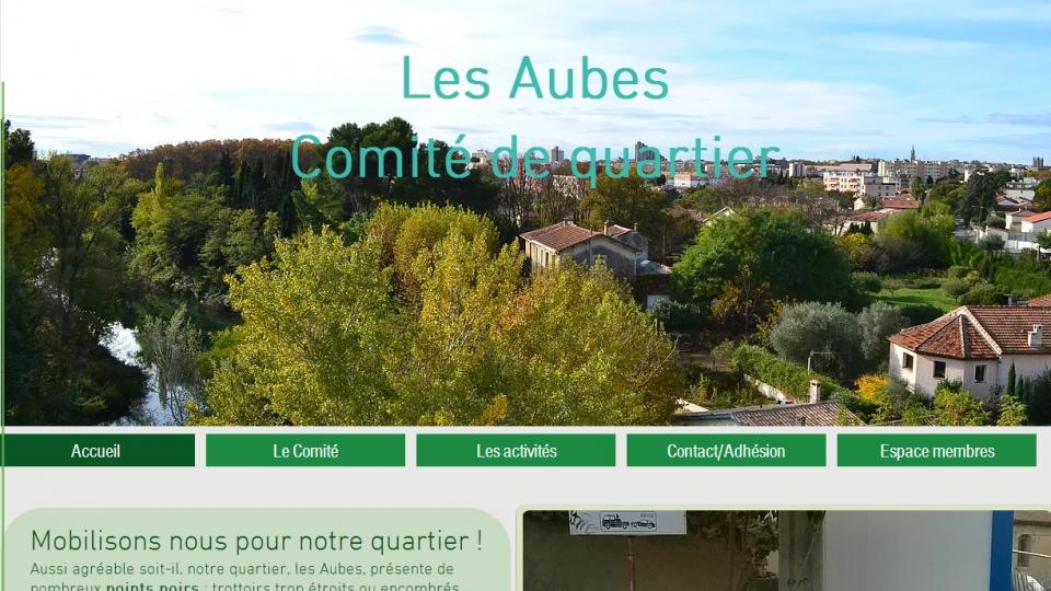 Page d'accueil du site