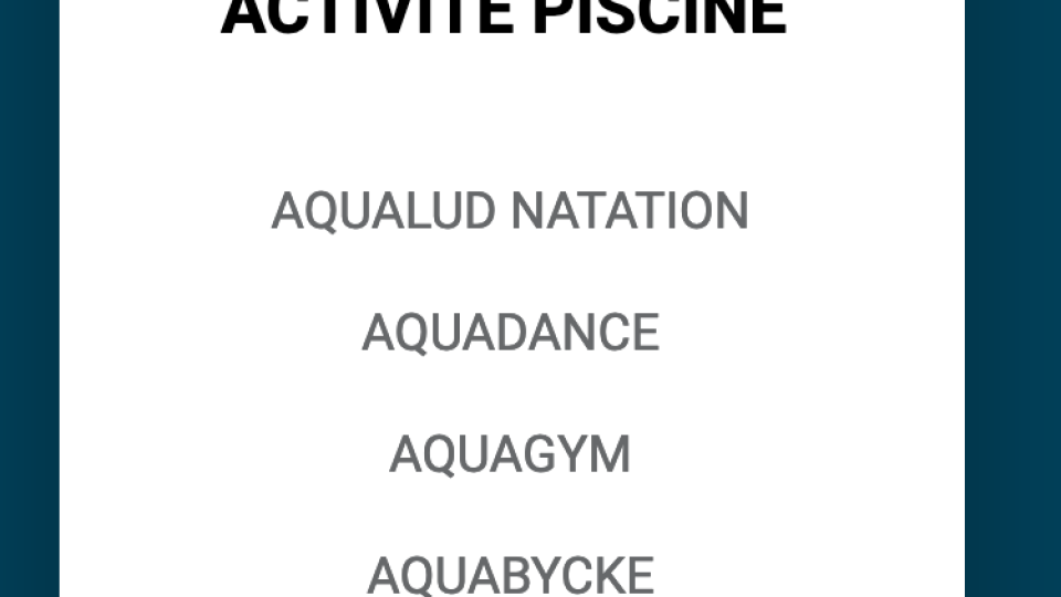  NOS ACTIVITES AQUATIQUES