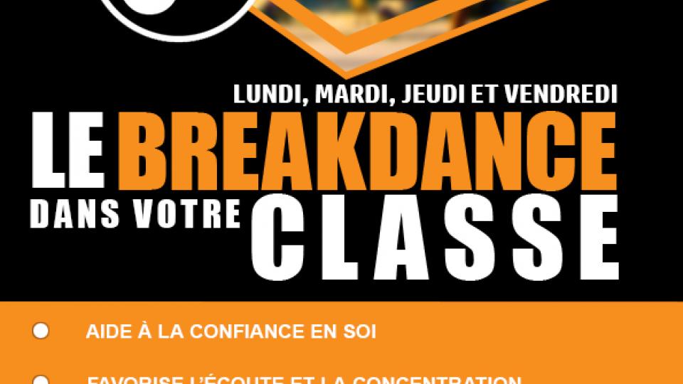 Activité break dance (école Pericles lundi 17h30 19h30)