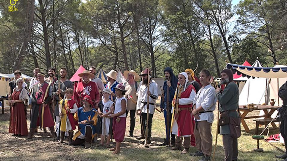 Tous les archers avant le départ sur le parcours.