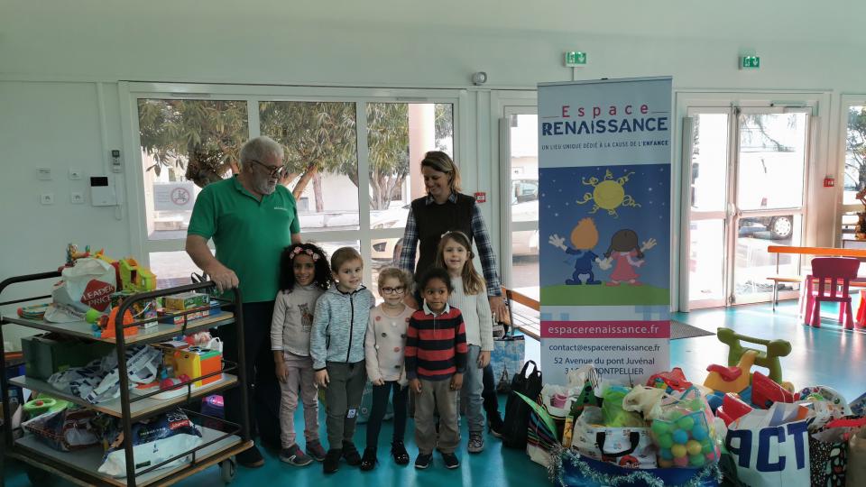Ramassage des dons de jouets