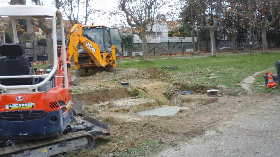 Travaux dans le Parc Montcalm - Les Commodités