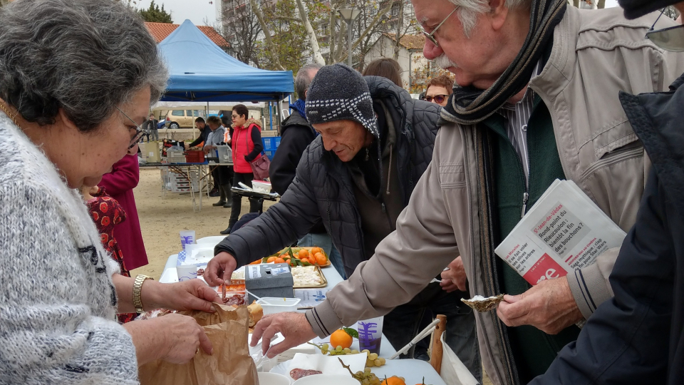 Animation dégustation sur le marché