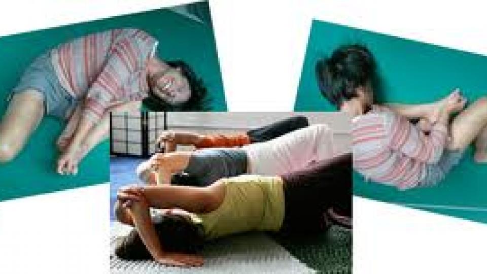 montage de divers moment dans un atelier Feldenkrais