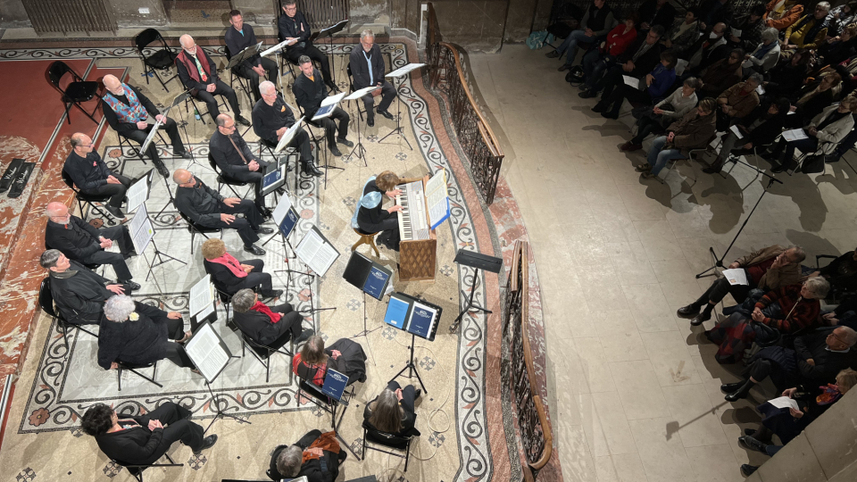 L’ensemble vocal vu d’en haut