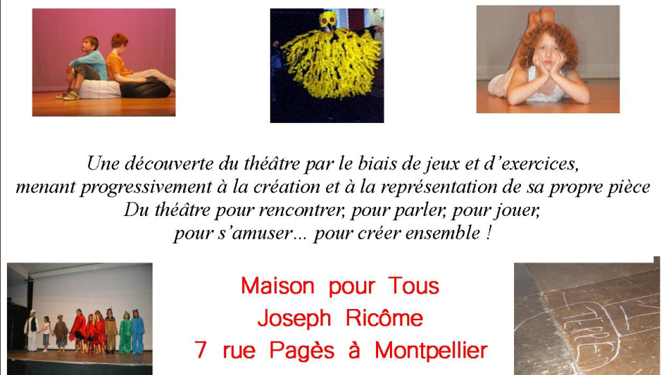 Cours de théâtre enfants